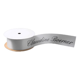 En Satin Affaires faites sur commande de ruban de produit