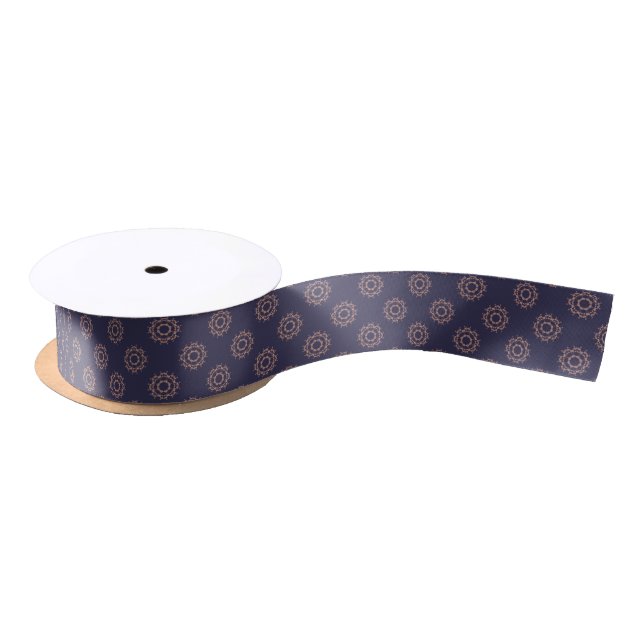 En Satin anneau de ruban de fleurs (Bobine)