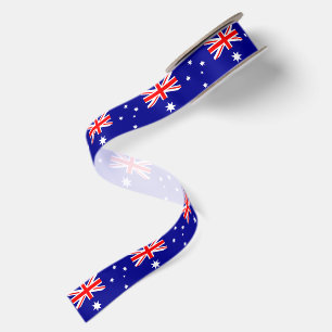 En Satin Australie et ruban du drapeau australien