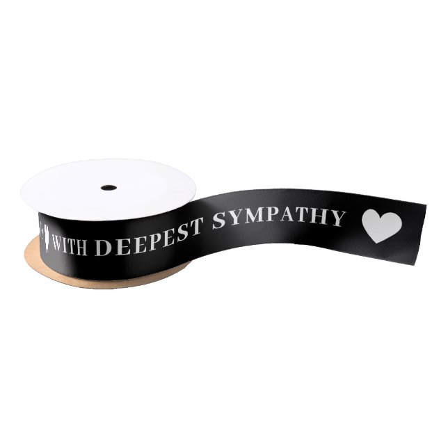 En Satin Avec Sympathie Profonde Ruban Noir (Bobine)