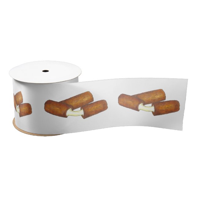 En Satin Bâtons Mozzarella Fromage Junk Aliments Ruban (Bobine)