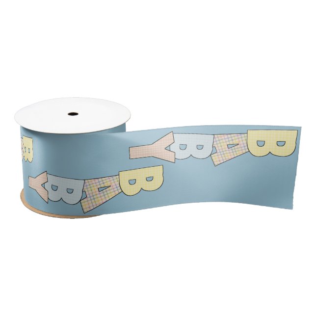 En Satin Bébé ruban bleu pour bébé cadeau ou douche (Bobine)