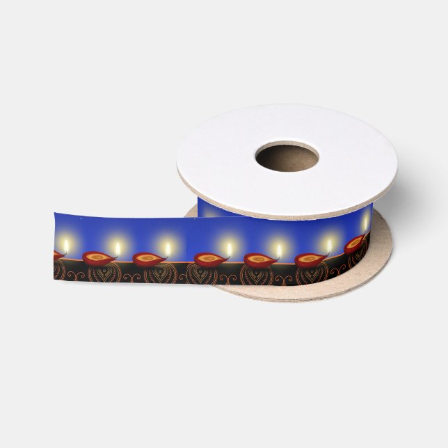 En Satin Bougies Diwali lumineuses - Ruban (Bobine)