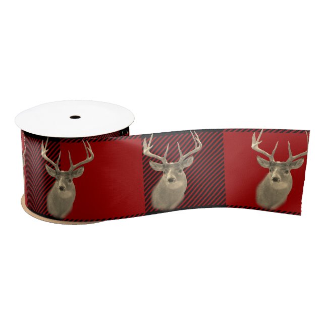 En Satin Buck Deer sur le ruban satiné de Buffalo (Bobine)