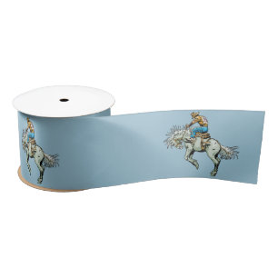 En Satin Cavalier occidental de Bronc de ruban d'enveloppe