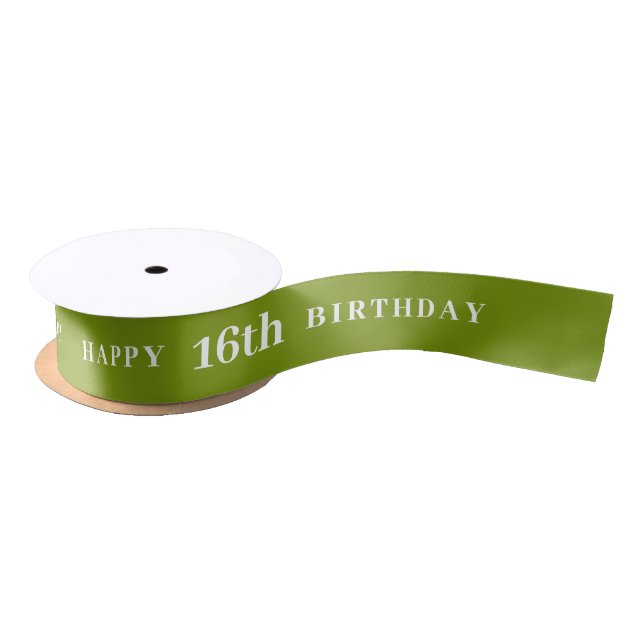 En Satin Célébration 16 : Joyeux ruban vert d'anniversaire (Bobine)