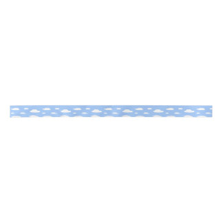 En Satin Ch Sensibilisation Ruban Bleu Nuages