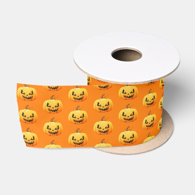 En Satin Citrouille d'Halloween satiné à ruban (Bobine)
