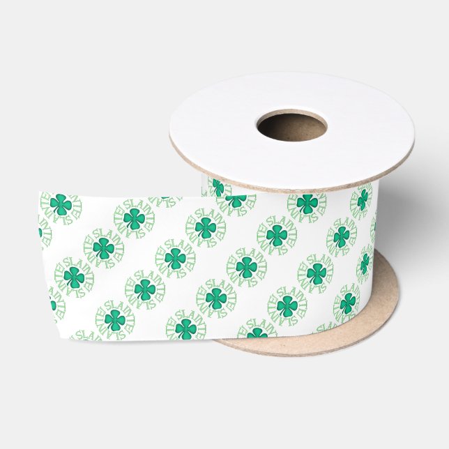 En Satin Cuillère à ruban blanc slainte (Bobine)
