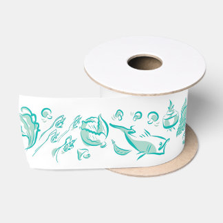En Satin Cuisine chinoise moderne encre Dessin de ruban