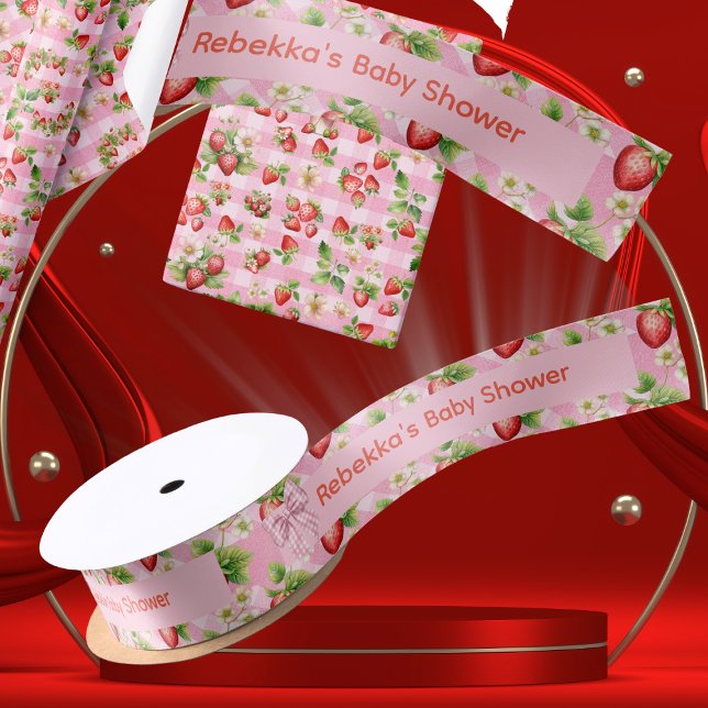 En Satin Douce Arc-en-ciel Rose Ruban Gingham Douce Fête de (Créateur téléchargé)