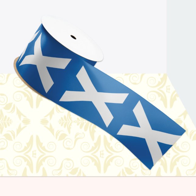 En Satin Drapeau écossais Ruban patriotique, Écosse (Créateur téléchargé)