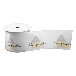 En Satin Félicitations Pour Votre Nouveau Ruban Home