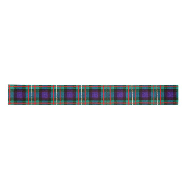En Satin Ferguson Tartan couleurs vives Ruban (Devant)