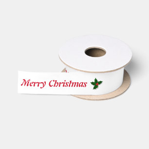 En Satin HAMbyWG - Ruban cadeau - Joyeux ruban de Noël