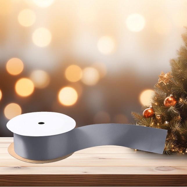 En Satin Intemporel - Ruban satiné gris Cool (Créateur téléchargé)