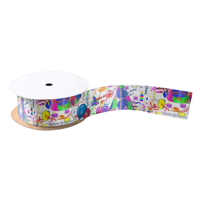 En Satin Janvier 4 Anniversaire Ruban (Bobine)