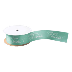 En Satin Joyeux Noël Couleur personnalisée Ruban de Noël