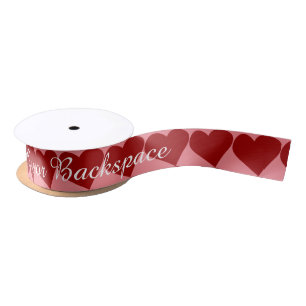 En Satin Le Ruban d'amour de Saint Valentin Customisé