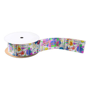 En Satin Mai, 14 Anniversaire Ruban