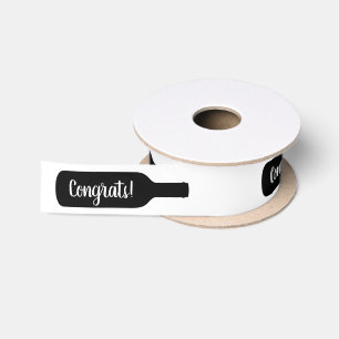 En Satin Message sur un ruban de cadeau personnalisé pour b