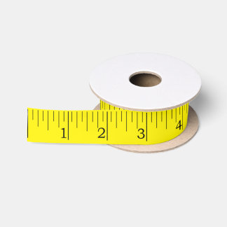 En Satin Mesure de bande Ruban Imperial Inches Règle Ruban