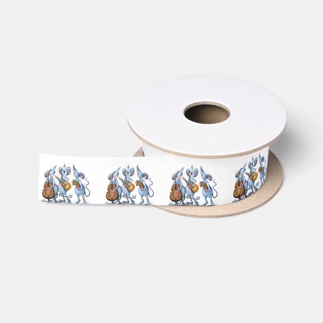En Satin Musique de souris bande amusant ruban (Bobine)