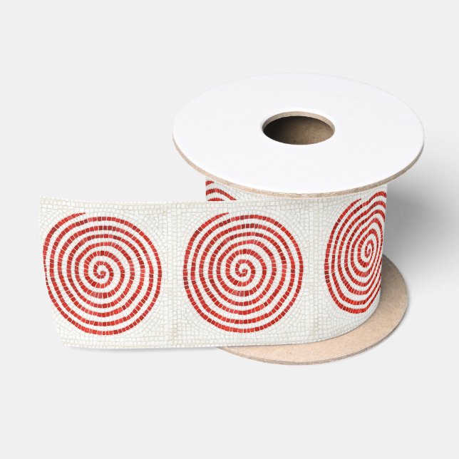 En Satin PINWHEEL MOSAIC 3" Large ruban satiné (Bobine)