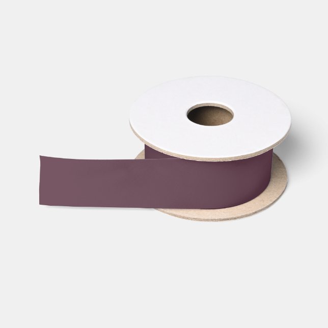 En Satin Plum foncé tendance Brown - Ruban satiné (Bobine)