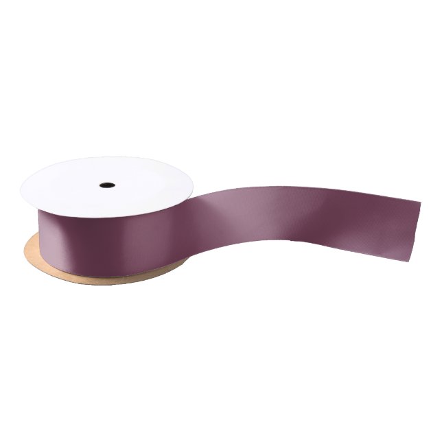 En Satin Plum profond tendance - Ruban satiné (Bobine)