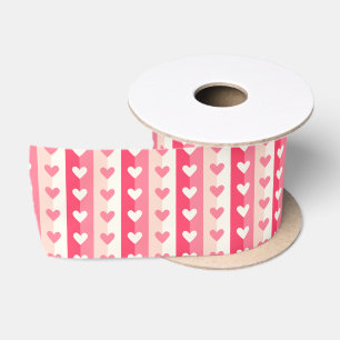 En Satin Rangées de coeur Ruban satiné
