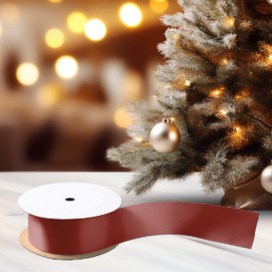 En Satin Rouge orange foncé tendance - Ruban satiné