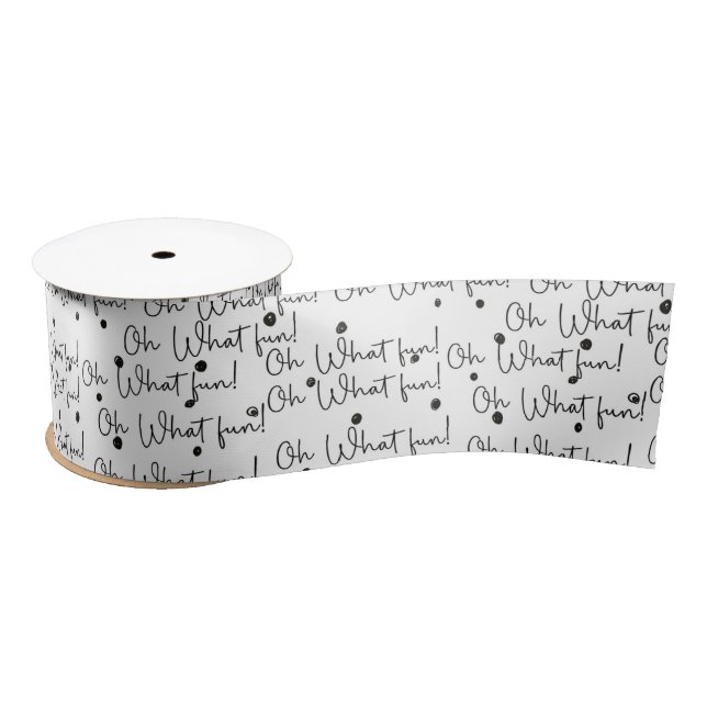 En Satin Ruban (1,83 m x 7,6 cm) - Motif de Noël (Bobine)
