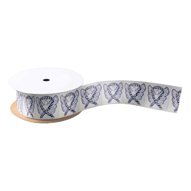 En Satin Ruban Angel Zebra Sensibilisation (Bobine)