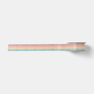 En Satin Ruban Aquarelle arc-en-ciel