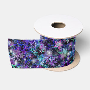 En Satin ruban arc-en-ciel