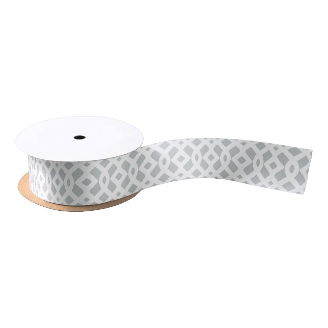 En Satin Ruban argenté de vacances du treillis 2 % pipe% (Bobine)