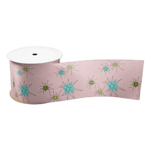 En Satin Ruban atomique iconique rose de Starbursts