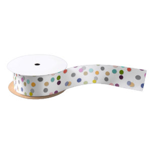 En Satin Ruban audacieux unisexe coloré de confettis de