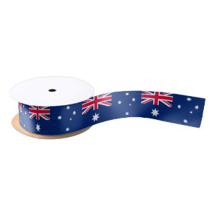 En Satin Ruban australien de drapeau