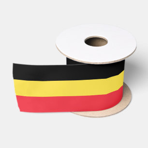 En Satin Ruban aux couleurs du drapeau belge, Tricolore, Be