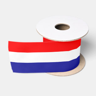 En Satin Ruban aux couleurs du drapeau croate, Tricolore, C
