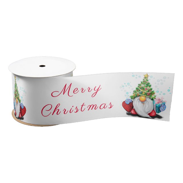En Satin Ruban avec lutins de Noël (Bobine)