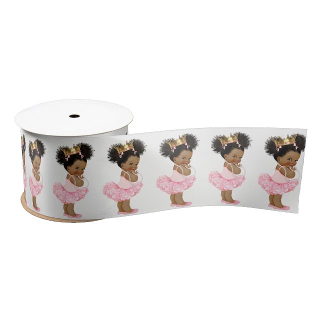 En Satin Ruban Baby shower afro-américain (Bobine)