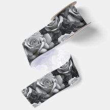Ruban Cadeau Rose Noir & Blanc