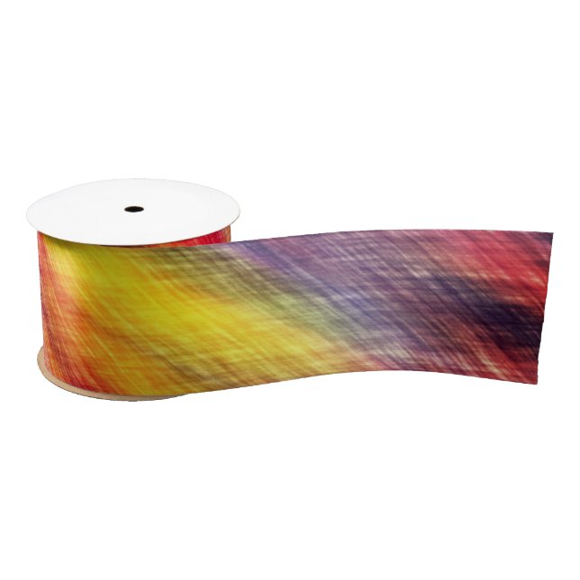 En Satin Ruban Couleur Sunset Abstrait (Bobine)
