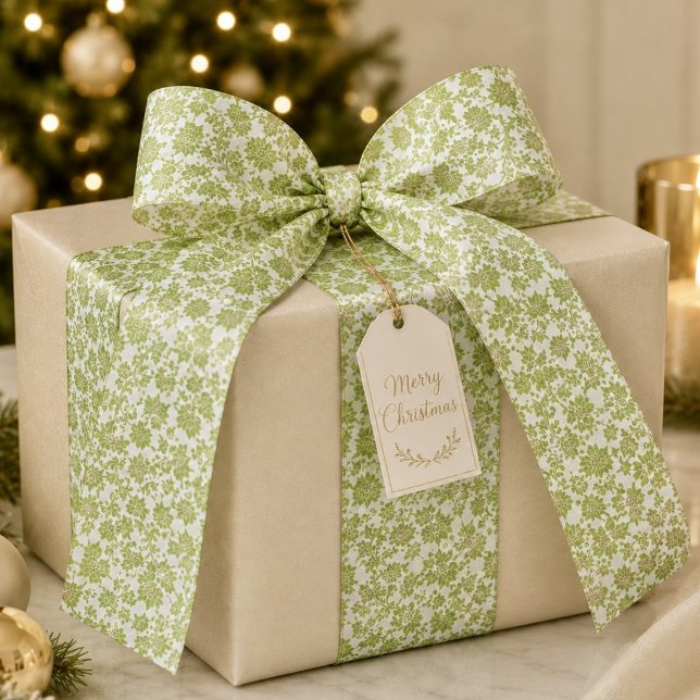 En Satin Ruban damassé vert (Créateur téléchargé)