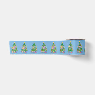 En Satin Ruban d'anniversaire Noël Joyeux Anniversaire Arbr
