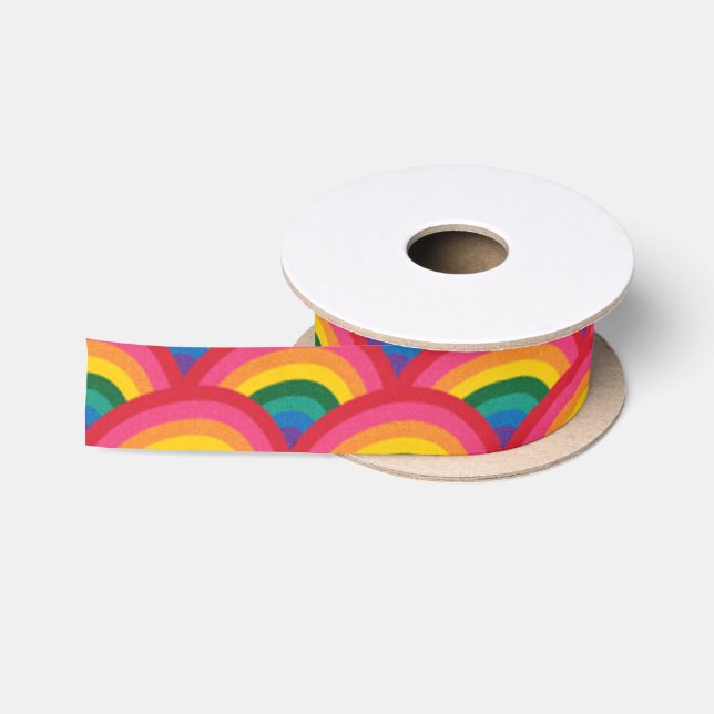 En Satin Ruban d'arc-en-ciel (Bobine)