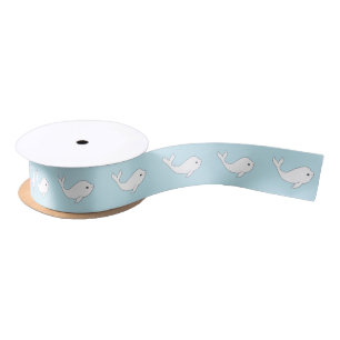 En Satin Ruban de baleine béluga